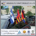 Plastic high quality plastic or brass staff/pole for mini banner/car flag
